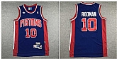 Pistons 10 Dennis Rodman Navy Hardwood Classics Jersey,baseball caps,new era cap wholesale,wholesale hats